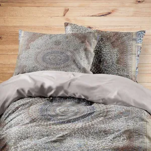 سرویس روتختی مدوپد طرح قالیچه قم ترنجی مدل C-Ghom109 یک نفره 4 تکه