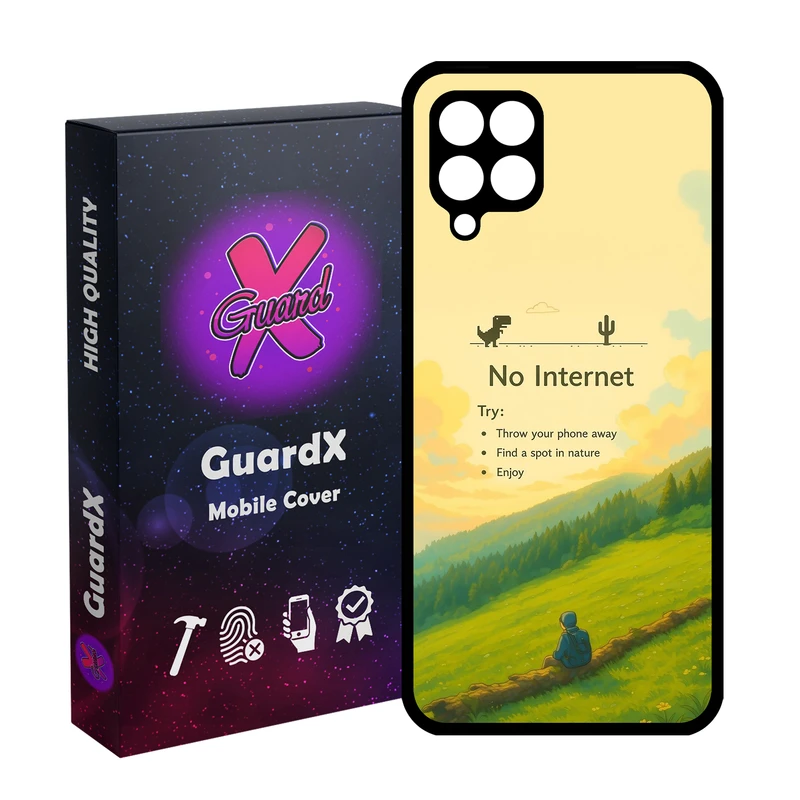 کاور گارد ایکس طرح بدون اینترنت مدل 10904 مناسب برای گوشی موبایل سامسونگ Galaxy A12/M12/F12