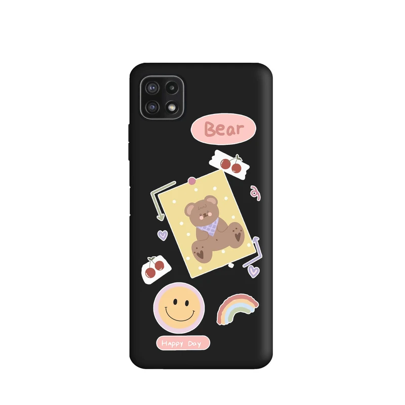 کاور طرح خرسی ناز کد m653 مناسب برای گوشی موبایل سامسونگ Galaxy A22 5G
