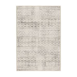 فرش ماشینی 1000 شانه اورکوم زمینه کرم حاشیه قهوه ای طرح مینیمال سودا کد OR.1119.03