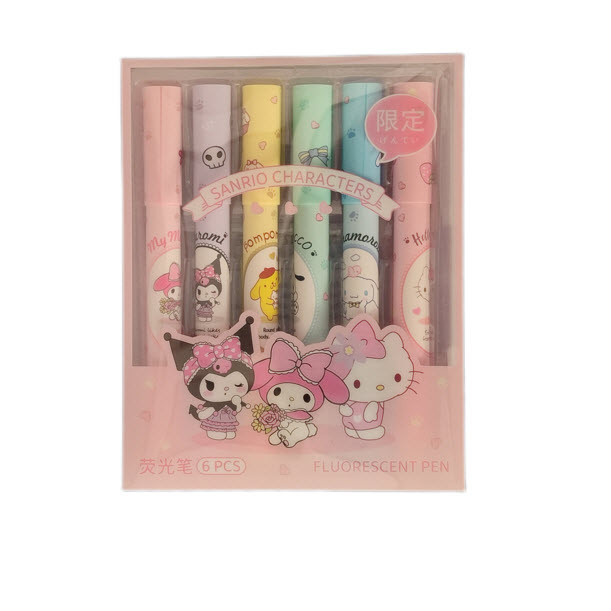 ماژیک علامت گذار مدل ملودی کرومی بسته 6 عددی