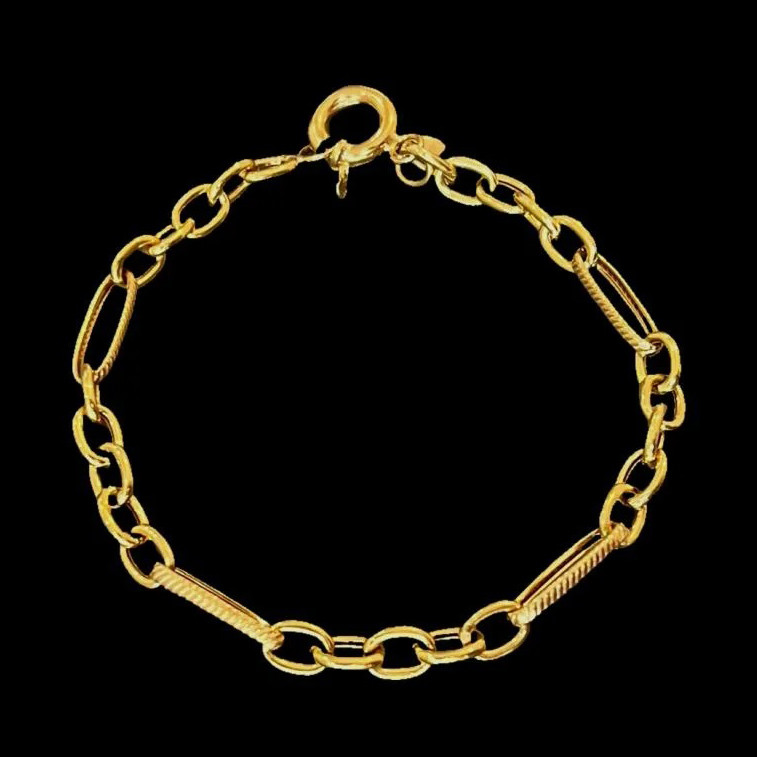 دستبند طلا 18 عیار زنانه دوست خوب مدل dk052