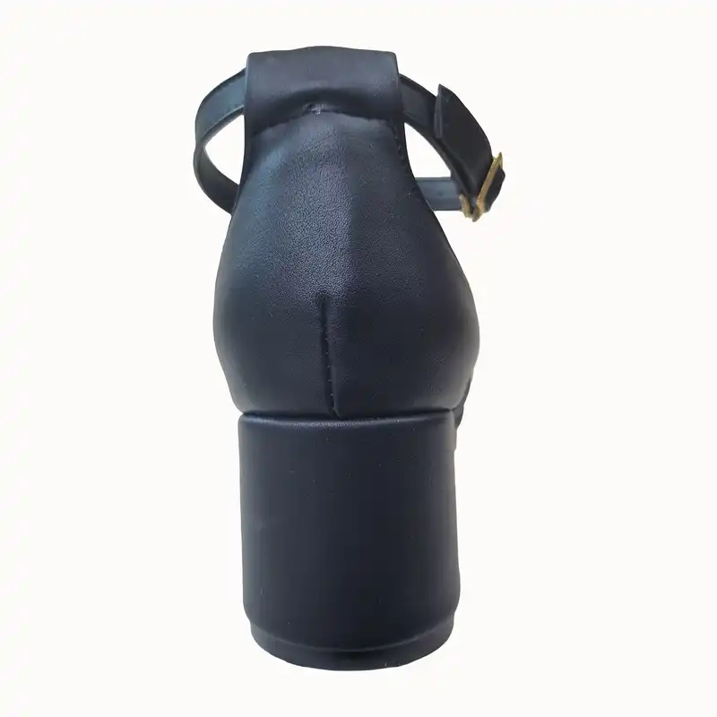 صندل زنانه مدل مجلسی پاشنه دار 28 چرم رنگ مشکی