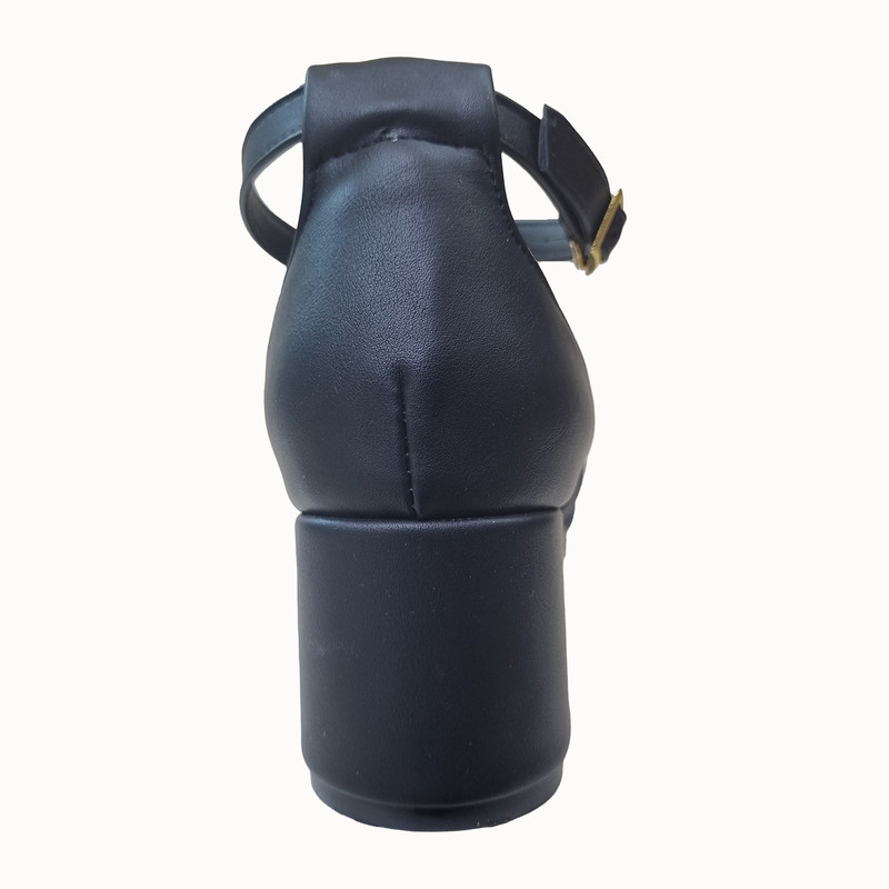 صندل زنانه مدل مجلسی پاشنه دار 28 چرم رنگ مشکی