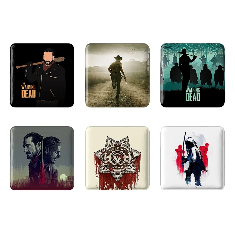 مگنت خندالو مدل سریال مردگان متحرک The Walking Dead کد 350A مجموعه 6 عددی