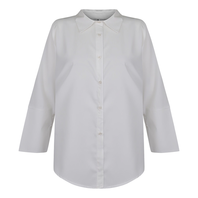 شومیز آستین بلند زنانه لوناکوک  مدل یقه خرگوشی