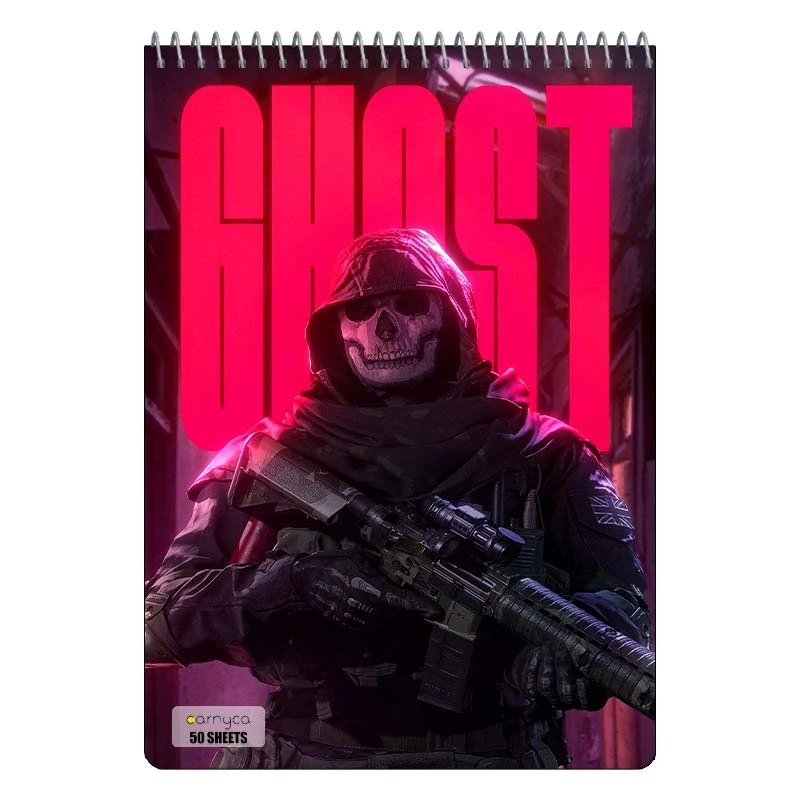 دفتر نقاشی 50 برگ سیمی کارنیکا طرح کالاف دیوتی Call of Duty کد 95408