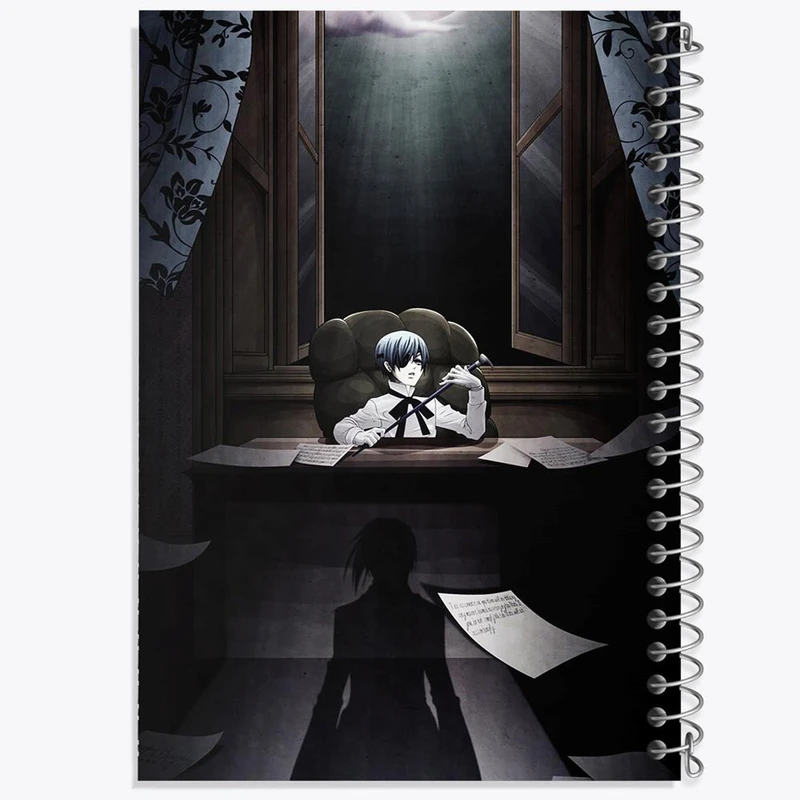 دفتر نقاشی 50 برگ خندالو مدل شیل انیمه خادم سیاه Black Butler کد 16319