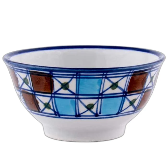 کاسه چينی ميبدمرواريدمدل شطرنجی کدTR-LI