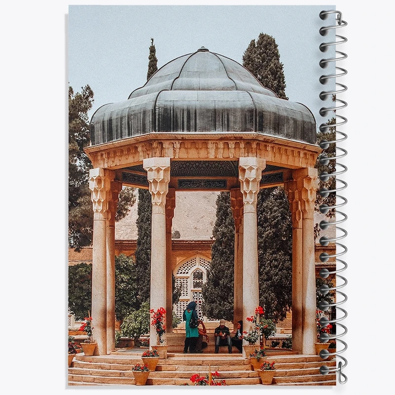 دفتر مشق 50 برگ خندالو طرح حافظیه شیراز کد F1625