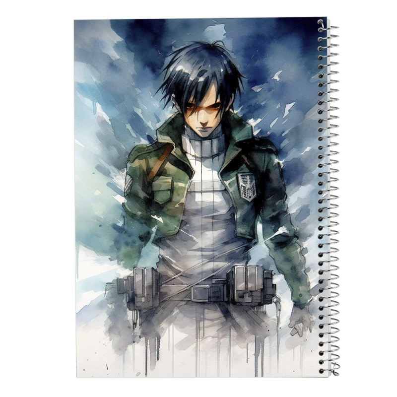 دفتر ژورنال نویسی 50 برگ مدوپد مدل نقطه ای طرح Attack on Titan کد DF10405