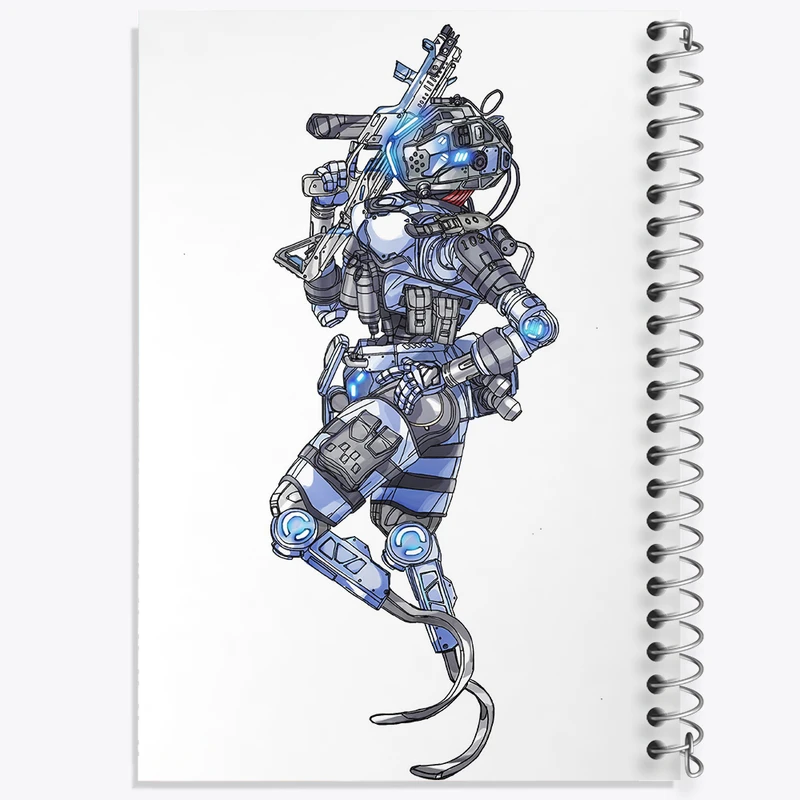 دفتر شطرنجی 50 برگ خندالو مدل بازی تایتان فال (Titanfall) کد 32604