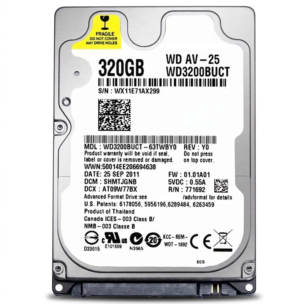 هارد اینترنال مدل WD3200BUCT ظرفیت 320 گیگابایت