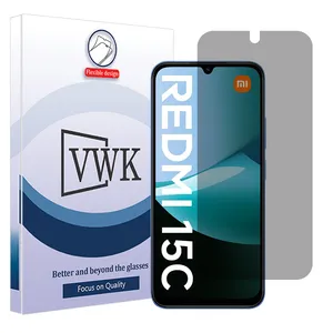 VWK Tough model privacy screen protector suitable for Xiaomi Redmi 15C mobile phone
