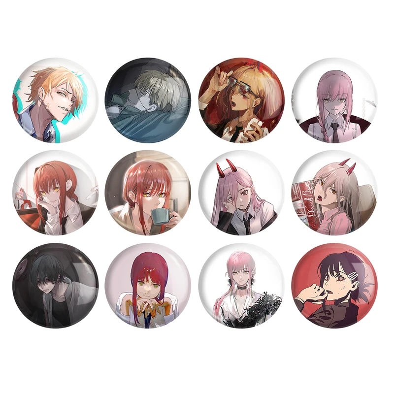 پیکسل خندالو مدل انیمه مرد اره ای Chainsaw Man کد 1364 مجموعه 12 عددی