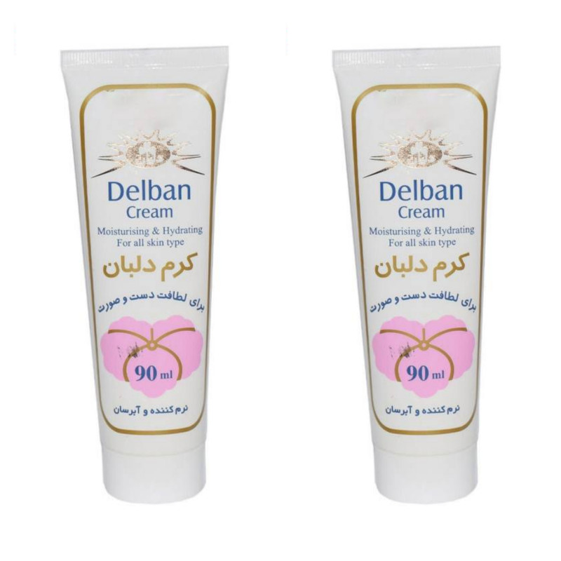 کرم نرم کننده دلبان مدل 01 حجم 90 میلی لیتر مجموعه 2 عددی