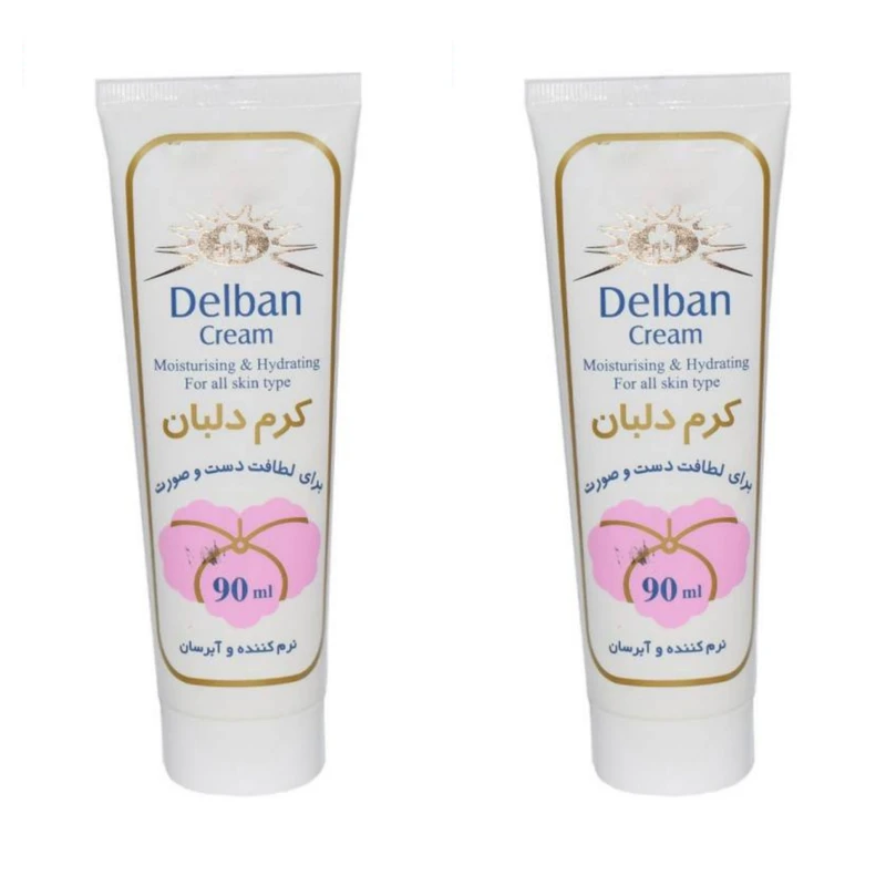 کرم نرم کننده دلبان مدل 01 حجم 90 میلی لیتر مجموعه 2 عددی