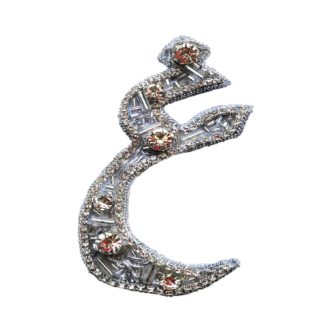 گل سینه زنانه مدل حروف فارسی