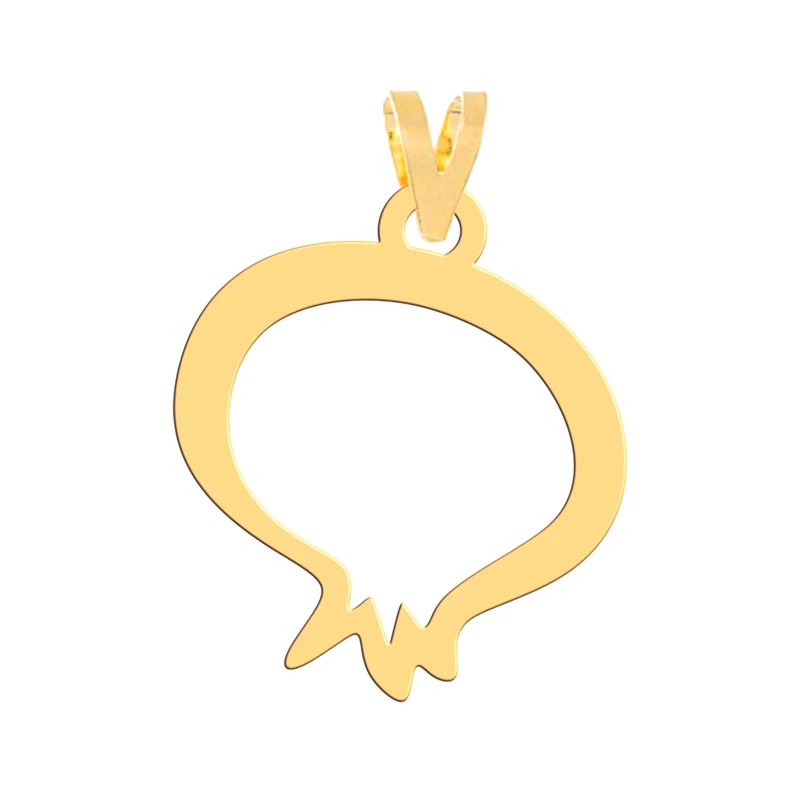 آویز گردنبند طلا 18 عیار زنانه فرشته مدل طرح انار یلدا کد WNL-000664
