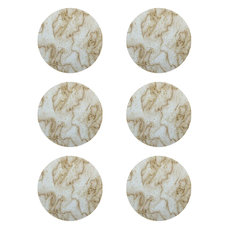 زیر لیوانی طرح مرمر کد 8373 بسته 6 عددی