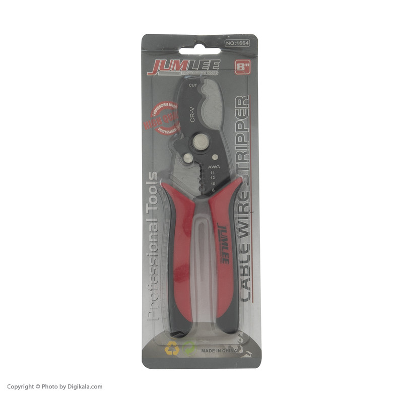 انبر کابل بر و سیم لخت کن جوملی کد 1664 سایز 8 اینچ