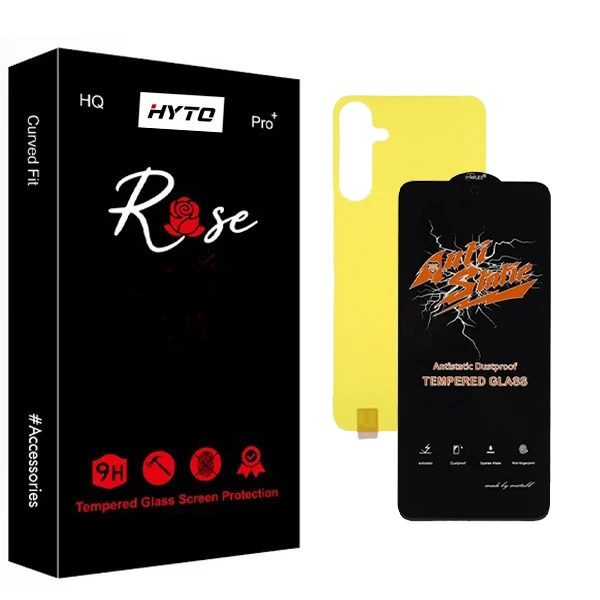 محافظ صفحه نمایش هیتو مدل Rose Antistatic Pro مناسب برای گوشی موبایل سامسونگ galaxy a16 به همراه محافظ پشت گوشی