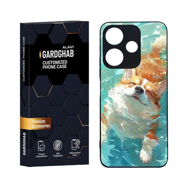 کاور گارد قاب علوی مدل دورژله ای حیوانات مناسب برای گوشی موبایل شیائومی Poco M6 4G