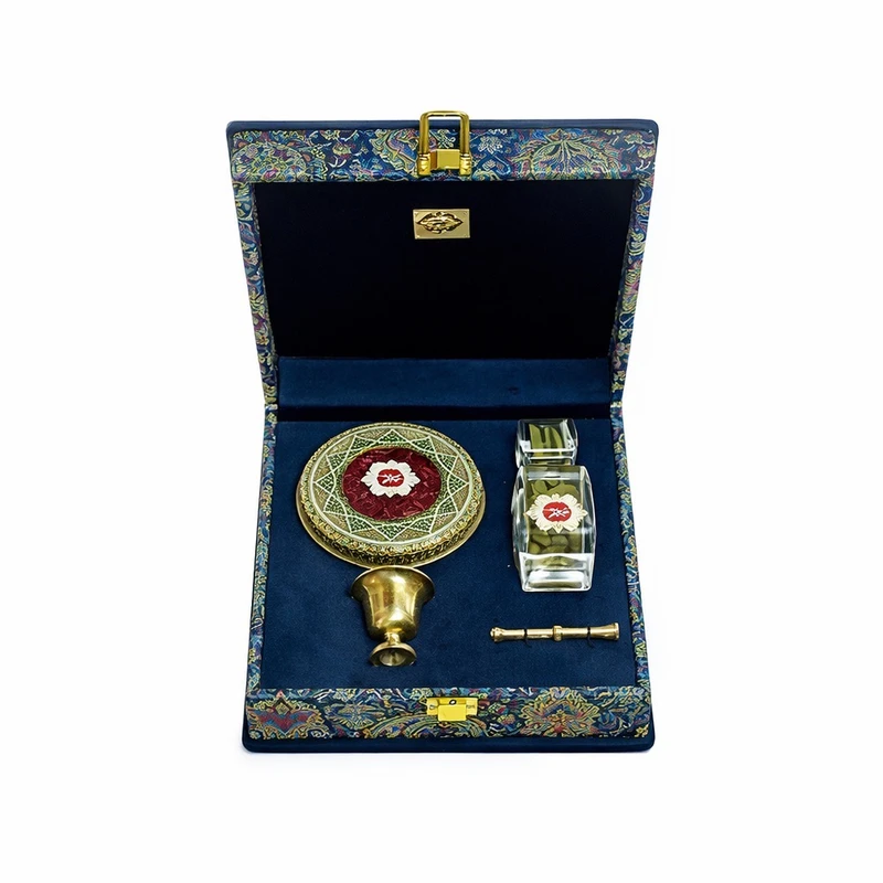 زعفران نگین آوین چاکرالحسینی - 1 مثقال به همراه هاون و هل - 10 گرم