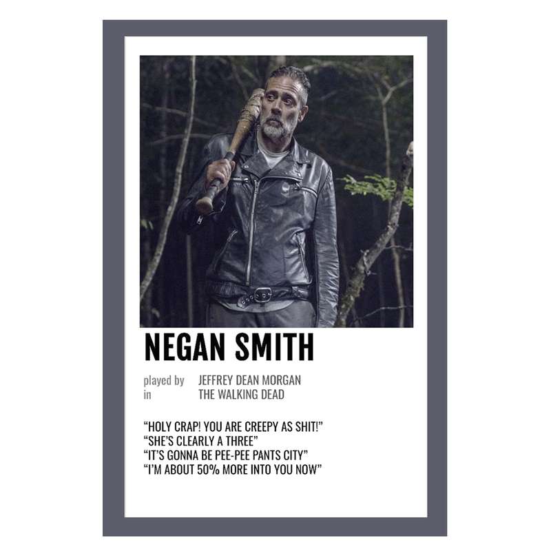 پوستر مدل مردگان متحرک Walking Dead طرح نیگان Negan کد 487