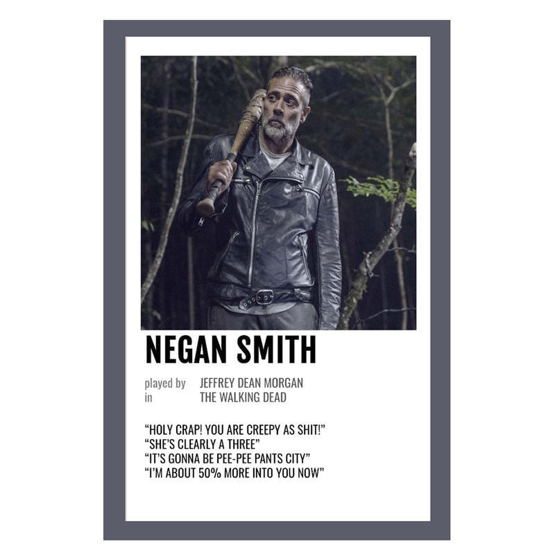 پوستر مدل مردگان متحرک Walking Dead طرح نیگان Negan کد 487