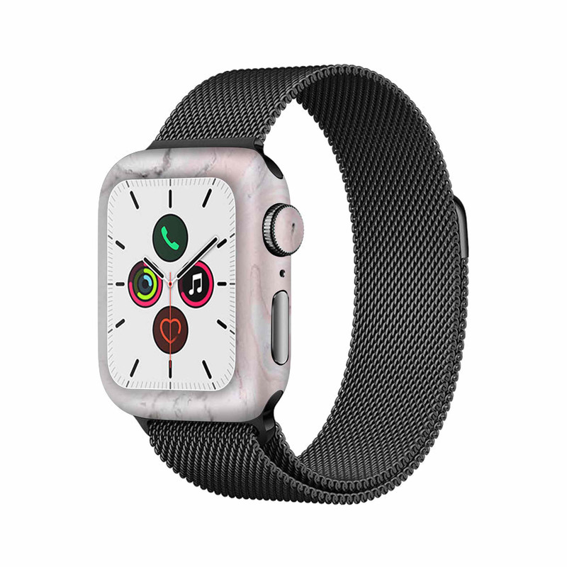برچسب ماهوت طرح Blanco-Pink-Marble مناسب برای اپل واچ Watch 5 40mm
