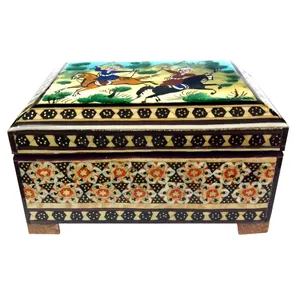 جعبه جواهرات خاتم کاری کد 616
