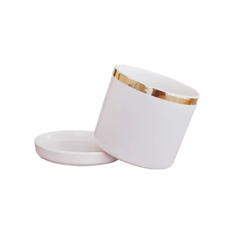 گلدان سرامیکی مدل Rose کد s2024 به همراه زیر گلدانی