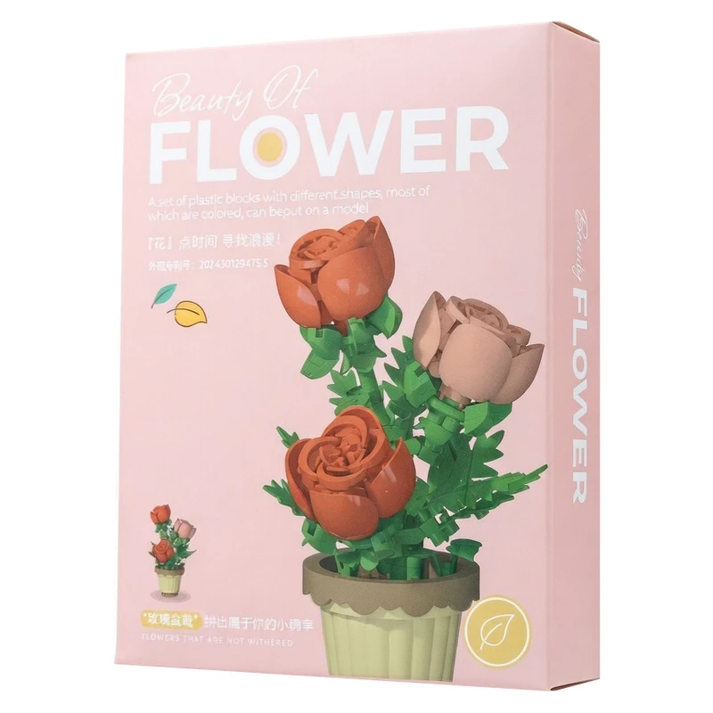 لگو 204 تکه بیوتی اف فلاور مدل گل رز کد 7227