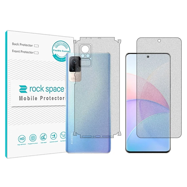 محافظ صفحه نمایش مات راک اسپیس مدل HyMTT مناسب برای گوشی موبایل شیائومی Civi 1sبه همراه محافظ پشت
