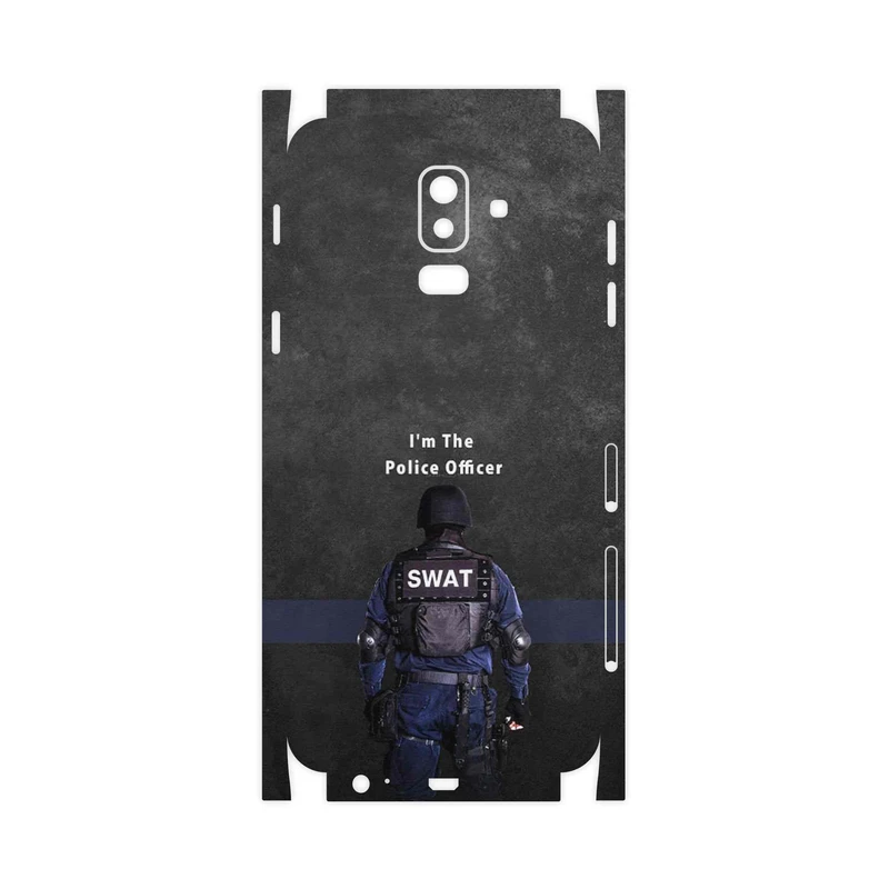 برچسب پوششی ماهوت مدل Police Officer-FullSkin مناسب برای گوشی موبایل سامسونگ Galaxy J8