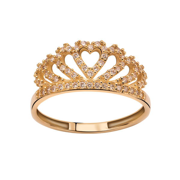 انگشتر طلا 18 عیار زنانه جواهری سون مدل 3255