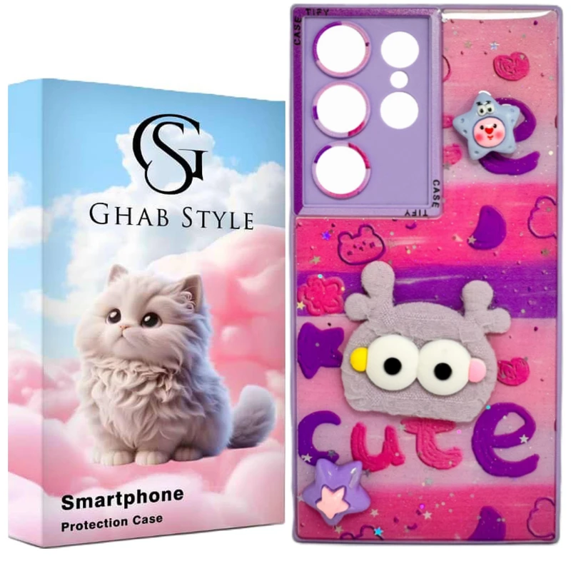  کاور قاب استایل مدل اکیلی دخترانه مناسب برای گوشی موبایل سامسونگ Galaxy S23 Ultra