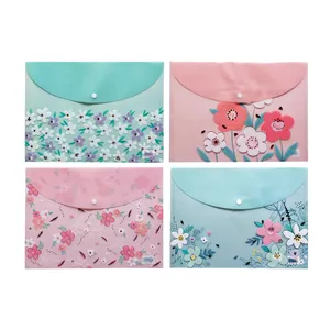 پوشه مدارک مدل طرحدار طرح شفاف کد D0015 بسته 4 عددی