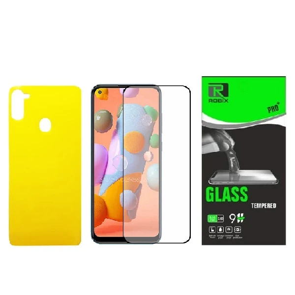محافظ صفحه نمایش وپشت گوشی روبیکس مدل FL-A11 مناسب برای گوشی موبایل سامسونگ Galaxy A11