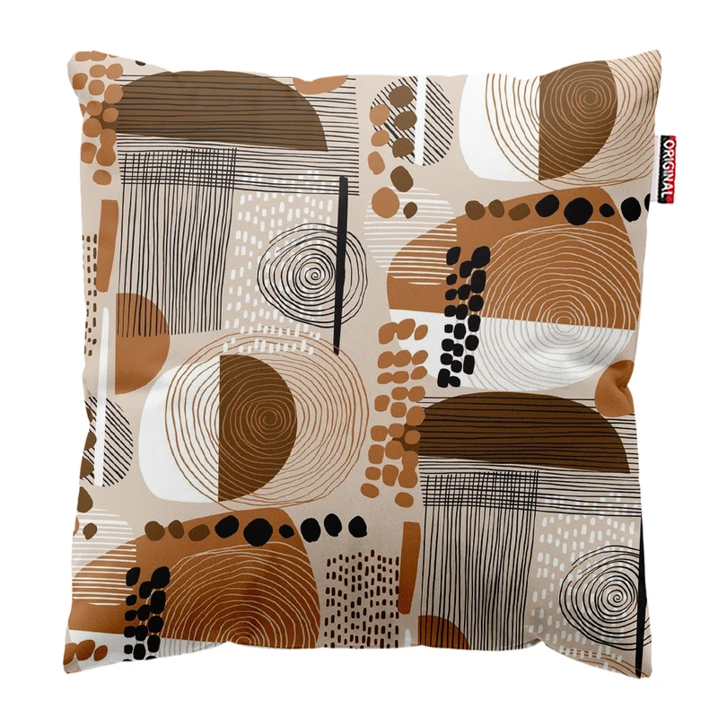 کوسن پاد آفرین مدل بوهو طرح مینیمال کد PK401816 سایز 40*40 سانتی متر