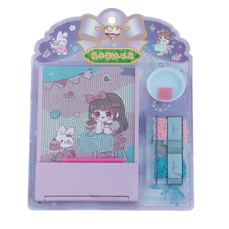 بازی آموزشی مدل  نقاشی الماسی طرح دختر و خرگوش