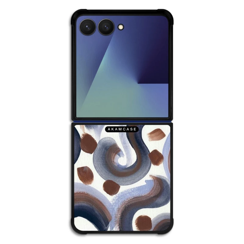 کاور آکام مدل AMC-WSGZFLIP7-WATER COLOR-3 مناسب برای گوشی موبایل سامسونگ Galaxy Z Flip 7