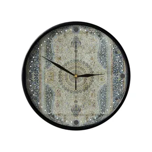ساعت دیواری مدوپد طرح قالی قم لچک و ترنج مدل C-Ghom118