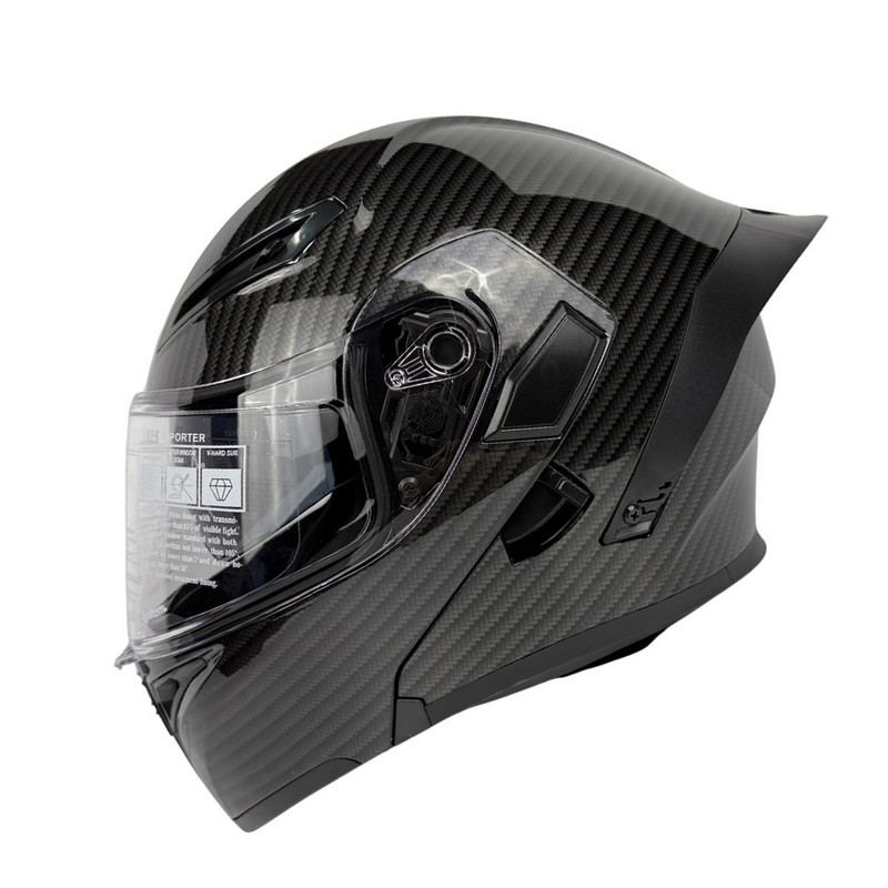 کلاه کاسکت فک متحرک کایک مدل 772 طرح carbon