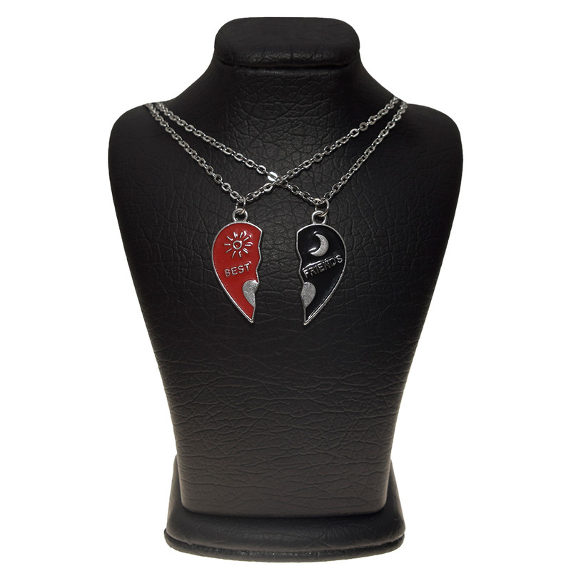 گردنبند دخترانه مدل ست کاپلی ماه و خورشید مجموعه 2 عددی