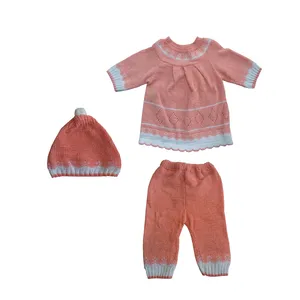ست 3 تکه لباس بافتنی نوزادی کد 333