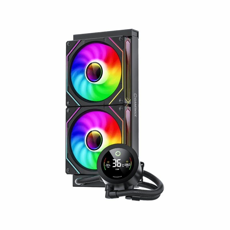 خنک کننده پردازنده گیم مکس مدل IceBurg 240 Digital Bk