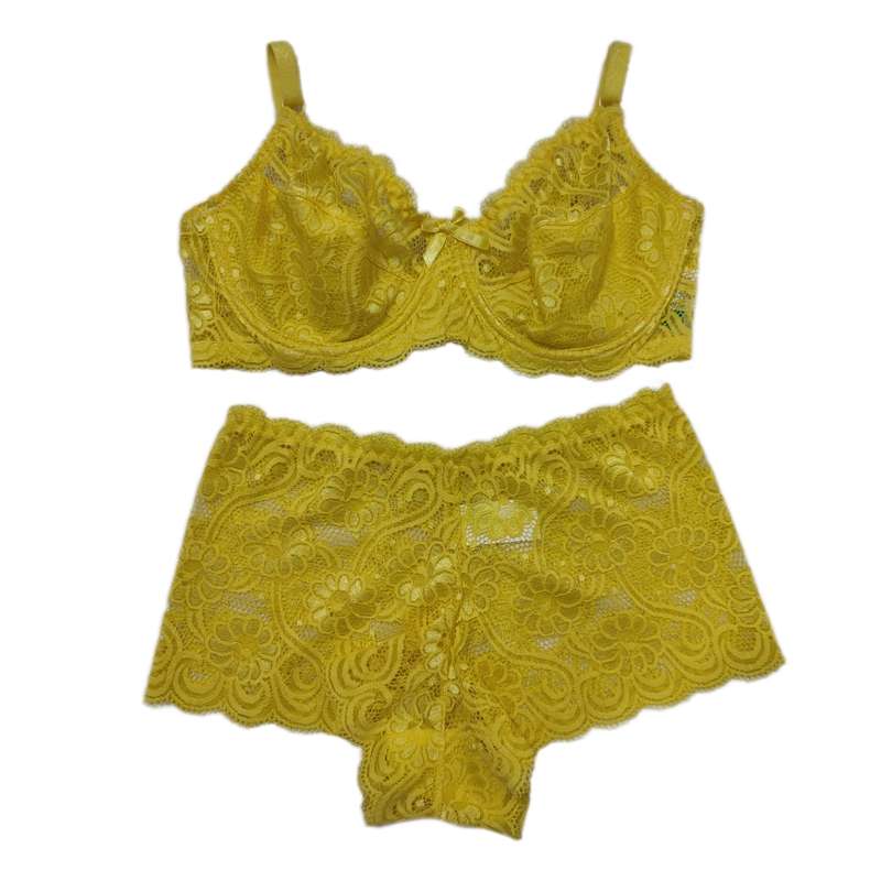 ست شورت و سوتین زنانه مدل گیپوری 
