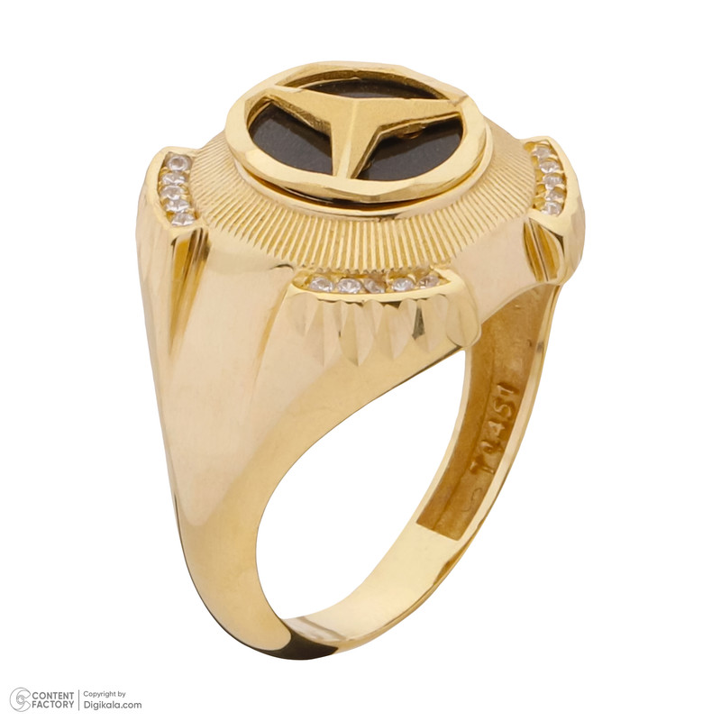 انگشتر طلا 18 عیار مردانه صلاحی گلد مدل 10126